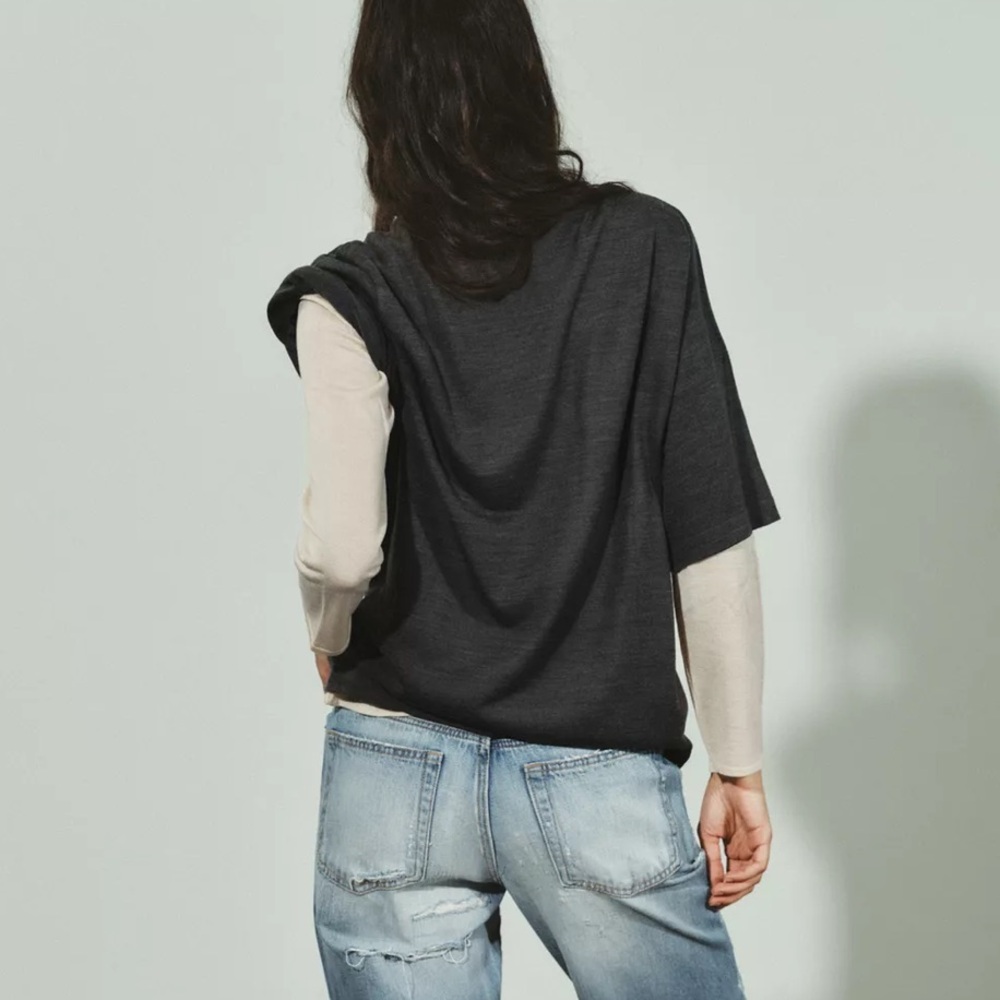 Zara Double Layer Knit Jumper - Picture 3 of 9